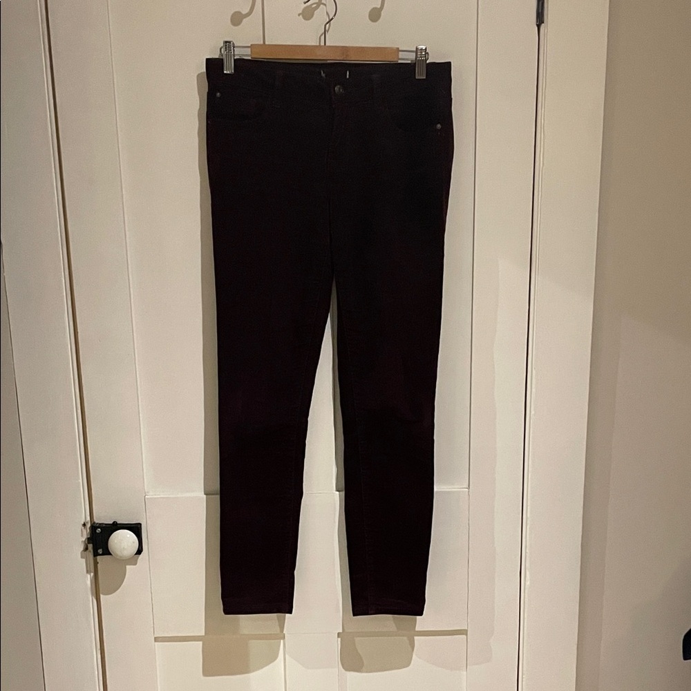 Dark reddish brown corduroy Pants